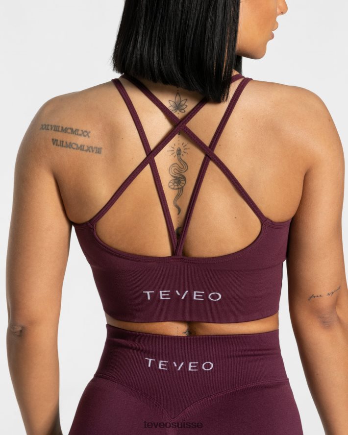 vêtements femmes TEVEO 40204P328 soutien-gorge tendance prune