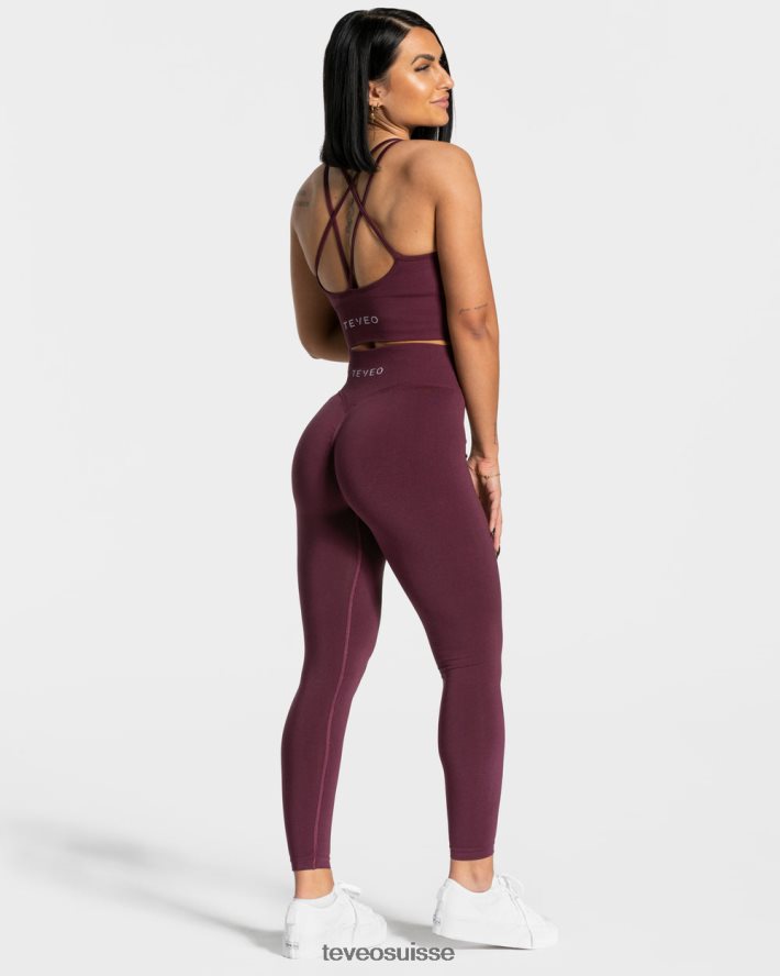vêtements femmes TEVEO 40204P328 soutien-gorge tendance prune