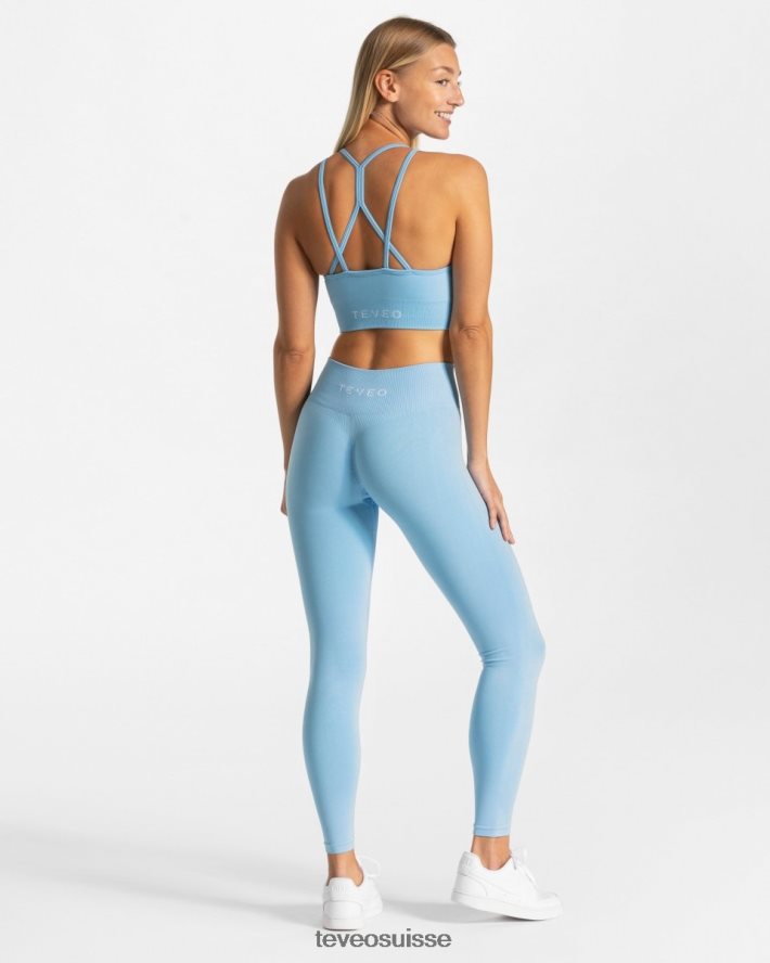 vêtements femmes TEVEO 40204P330 scrunch intemporel bh bleu bébé