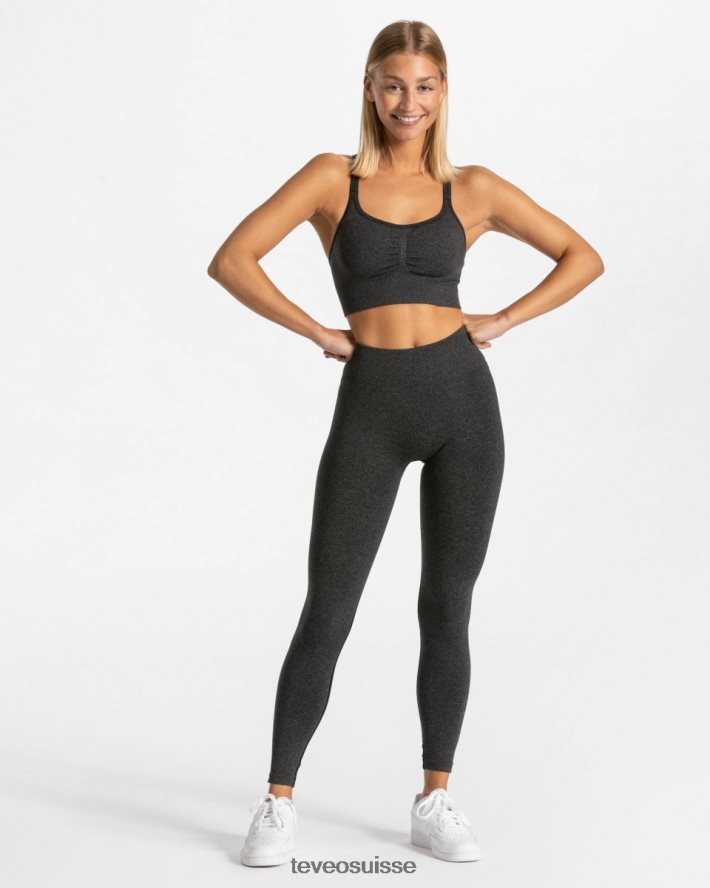 vêtements femmes TEVEO 40204P332 scrunch intemporel bh gris foncé