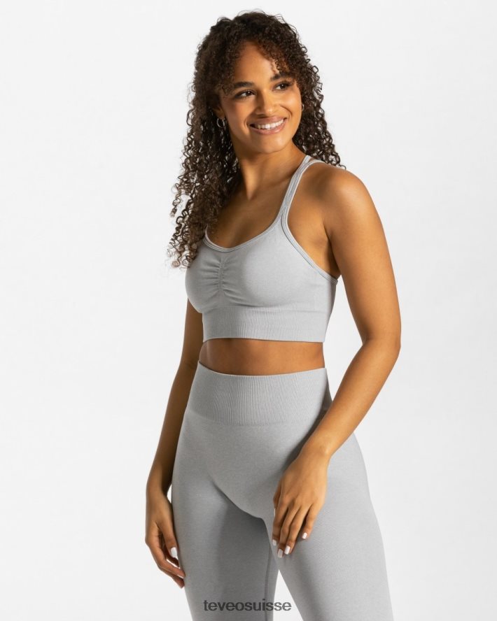 vêtements femmes TEVEO 40204P335 scrunch intemporel bh gris clair