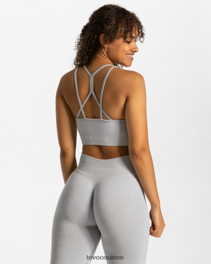 vêtements femmes TEVEO 40204P335 scrunch intemporel bh gris clair