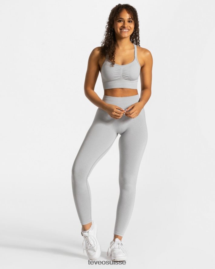 vêtements femmes TEVEO 40204P335 scrunch intemporel bh gris clair