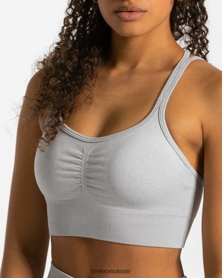 vêtements femmes TEVEO 40204P335 scrunch intemporel bh gris clair