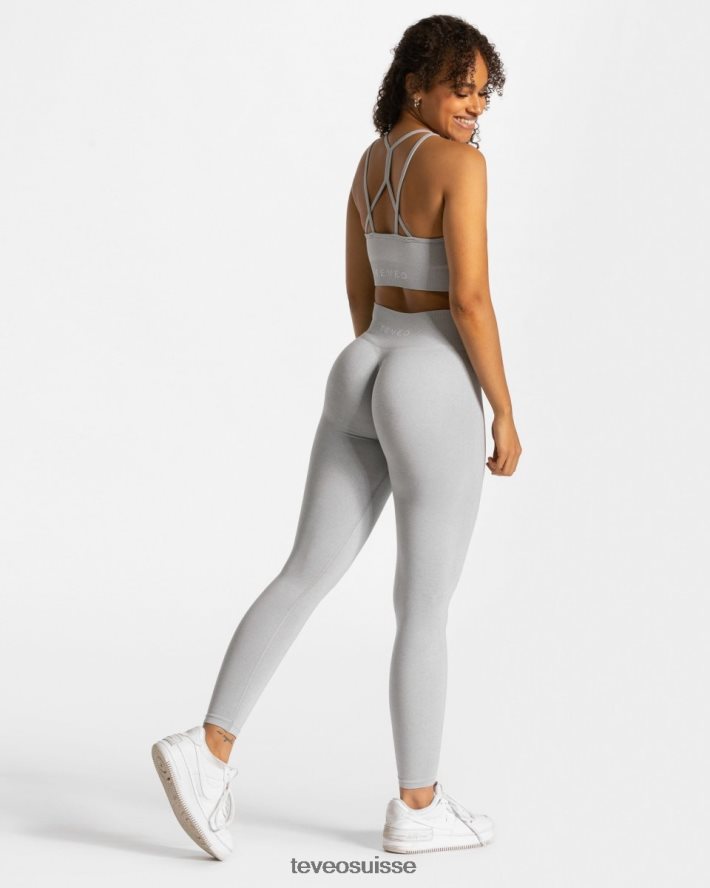vêtements femmes TEVEO 40204P335 scrunch intemporel bh gris clair
