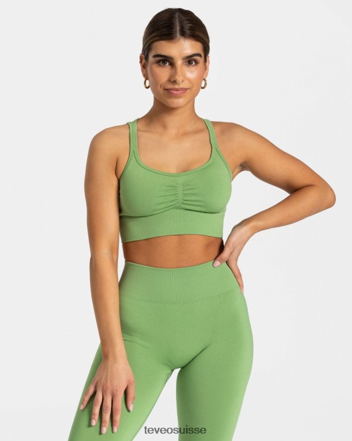 vêtements femmes TEVEO 40204P338 scrunch intemporel bh olive