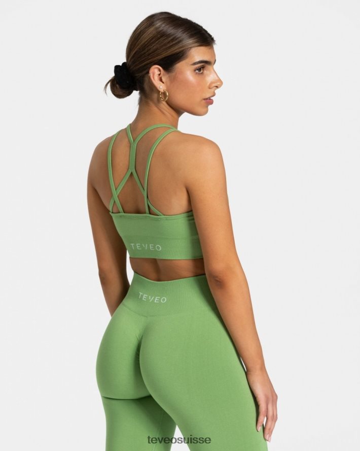 vêtements femmes TEVEO 40204P338 scrunch intemporel bh olive