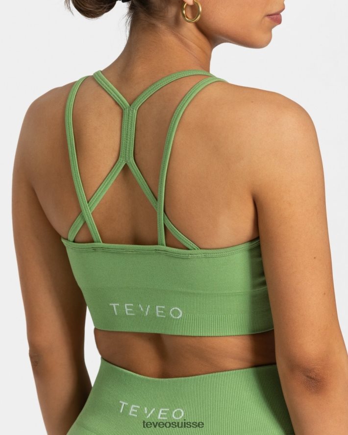 vêtements femmes TEVEO 40204P338 scrunch intemporel bh olive