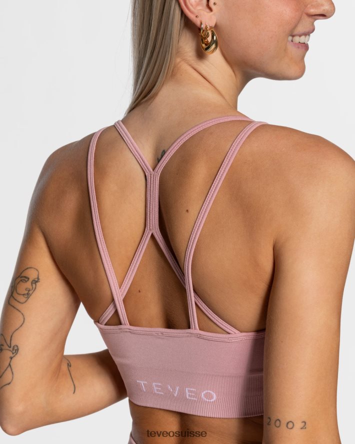 vêtements femmes TEVEO 40204P340 scrunch intemporel bh rose