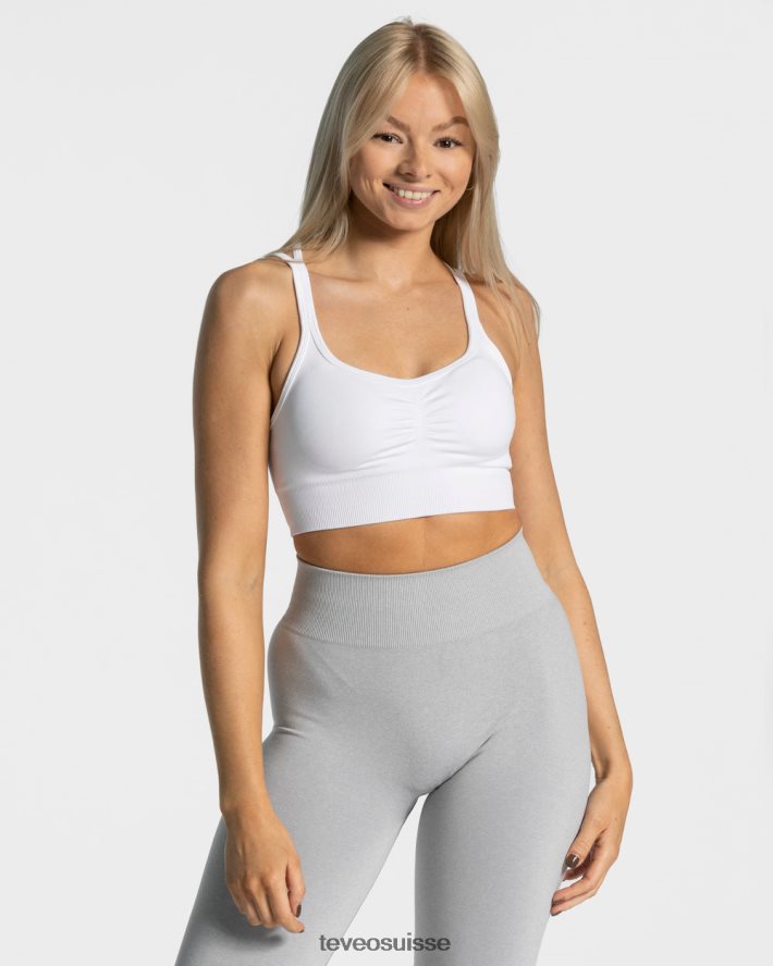 vêtements femmes TEVEO 40204P348 soutien-gorge froissé intemporel blanc
