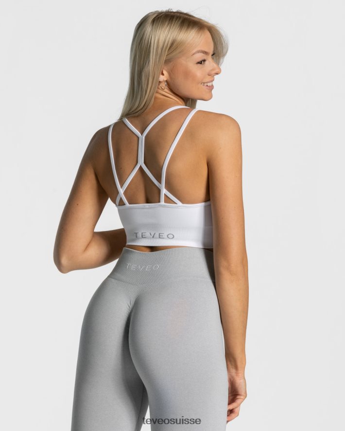 vêtements femmes TEVEO 40204P348 soutien-gorge froissé intemporel blanc