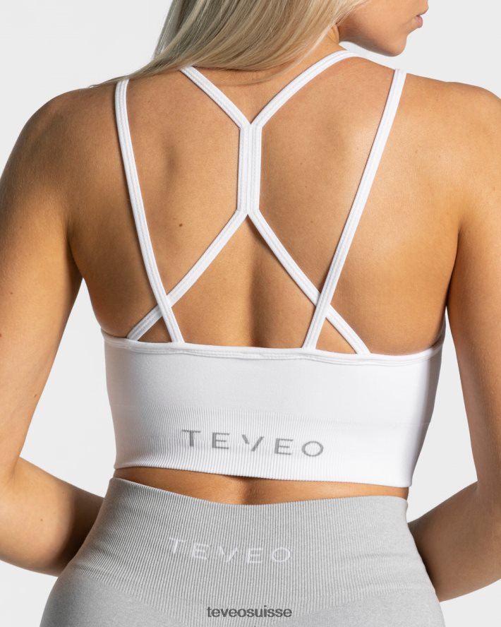 vêtements femmes TEVEO 40204P348 soutien-gorge froissé intemporel blanc