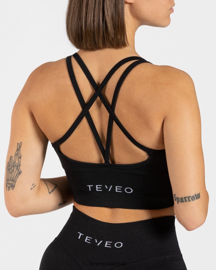 vêtements femmes TEVEO 40204P349 déclaration bh noir