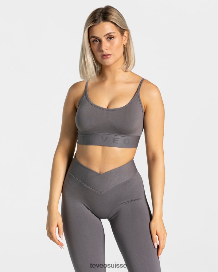 vêtements femmes TEVEO 40204P361 bh en forme de v graphite