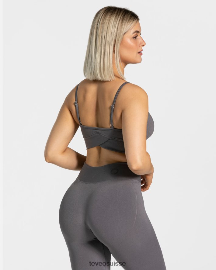 vêtements femmes TEVEO 40204P361 bh en forme de v graphite