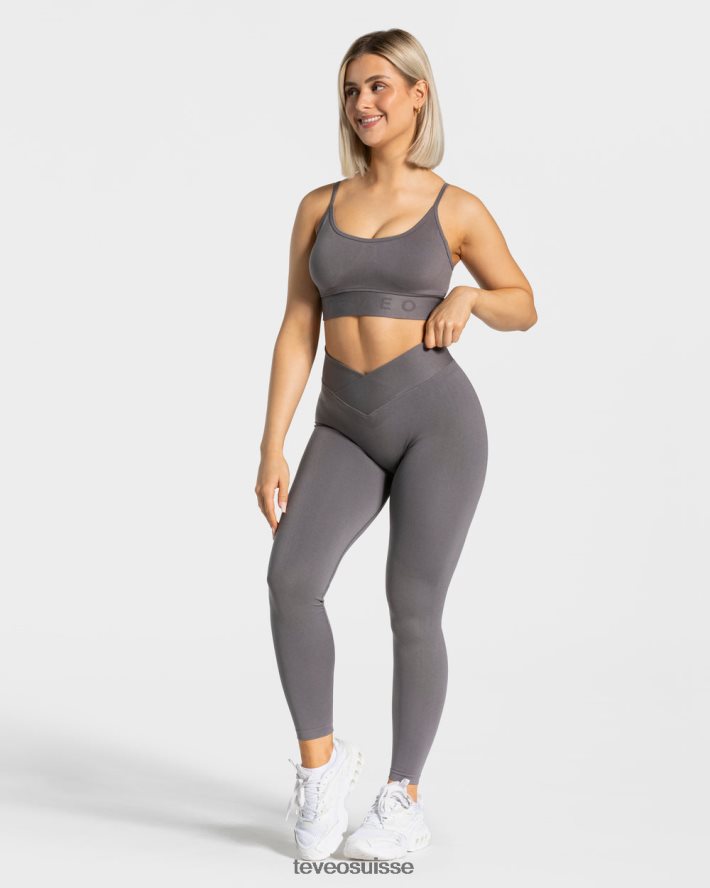 vêtements femmes TEVEO 40204P361 bh en forme de v graphite