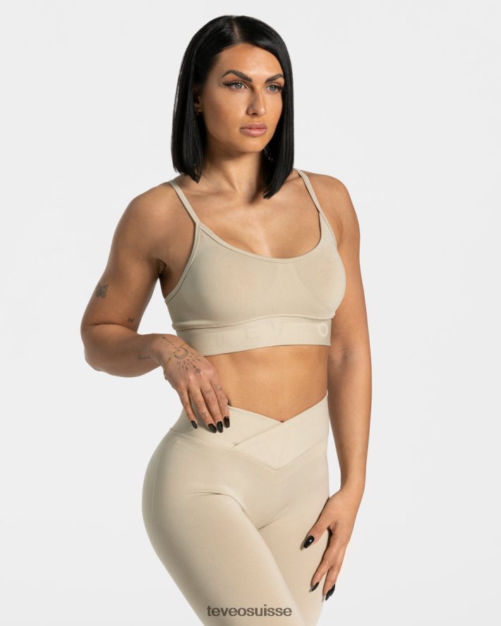 vêtements femmes TEVEO 40204P362 soutien-gorge en forme de V sable