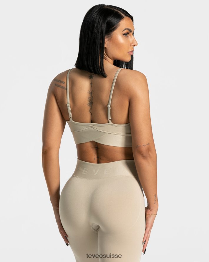 vêtements femmes TEVEO 40204P362 soutien-gorge en forme de V sable