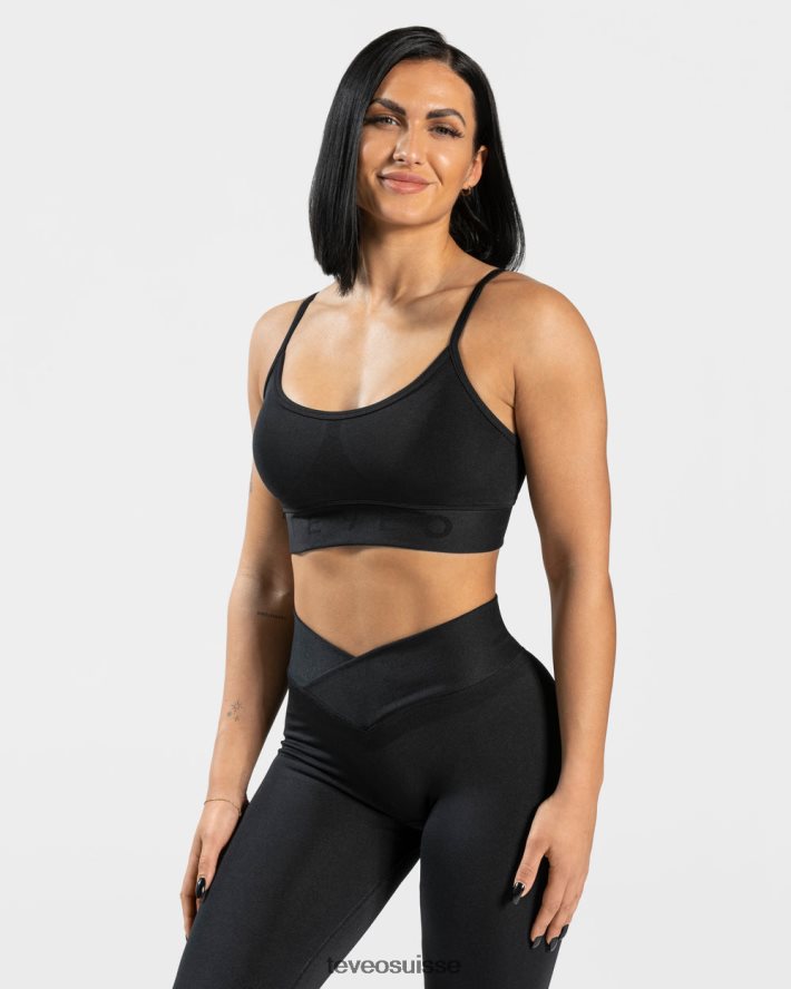 vêtements femmes TEVEO 40204P363 bh en forme de v noir
