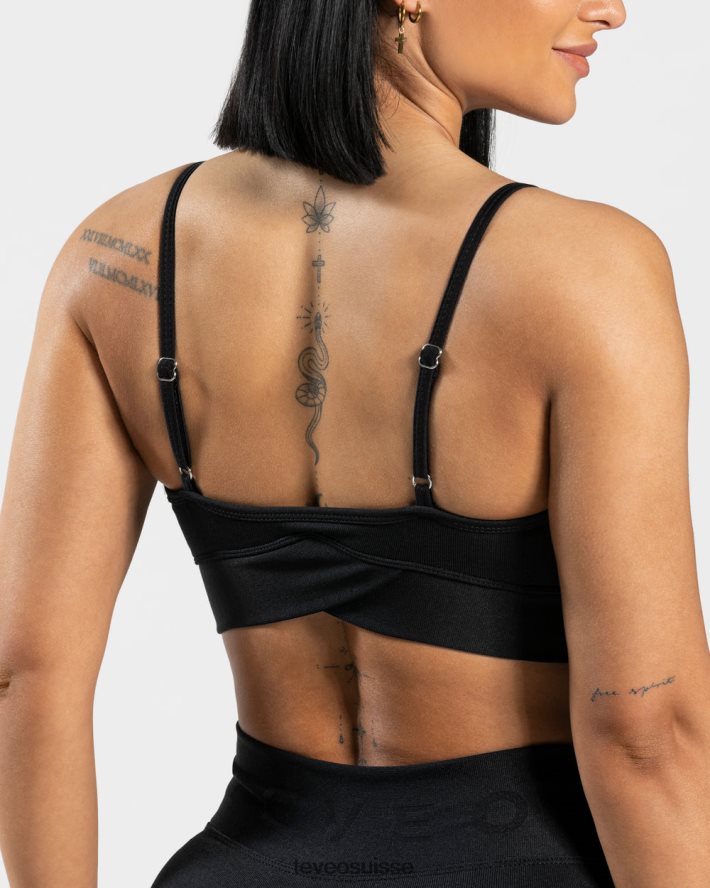 vêtements femmes TEVEO 40204P363 bh en forme de v noir