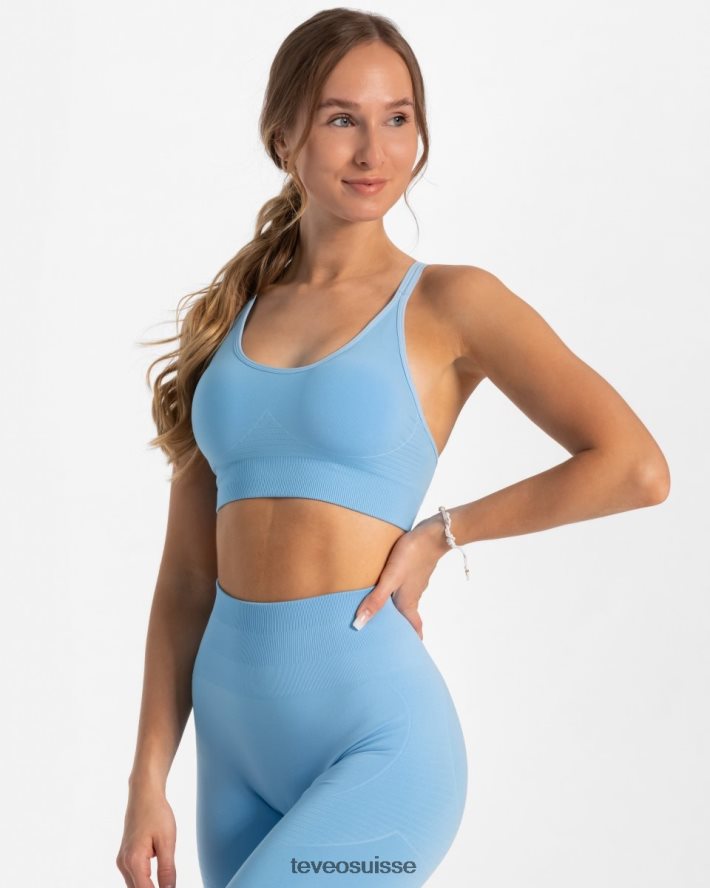 vêtements femmes TEVEO 40204P366 vrai bh bleu bébé