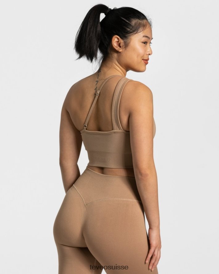 vêtements femmes TEVEO 40204P379 impertinent une épaule bh beige
