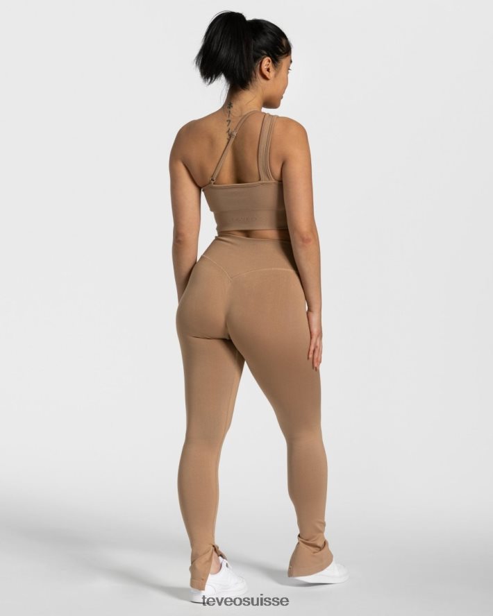 vêtements femmes TEVEO 40204P379 impertinent une épaule bh beige