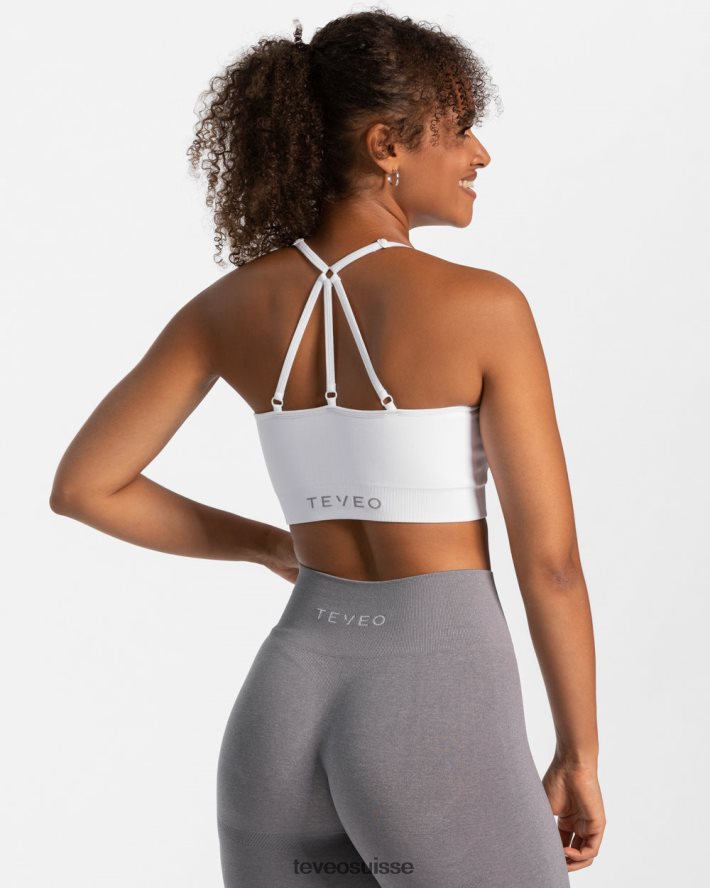 vêtements femmes TEVEO 40204P383 intense bh blanc