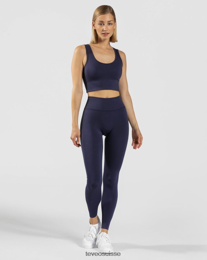 vêtements femmes TEVEO 40204P387 sensation bh bleu foncé