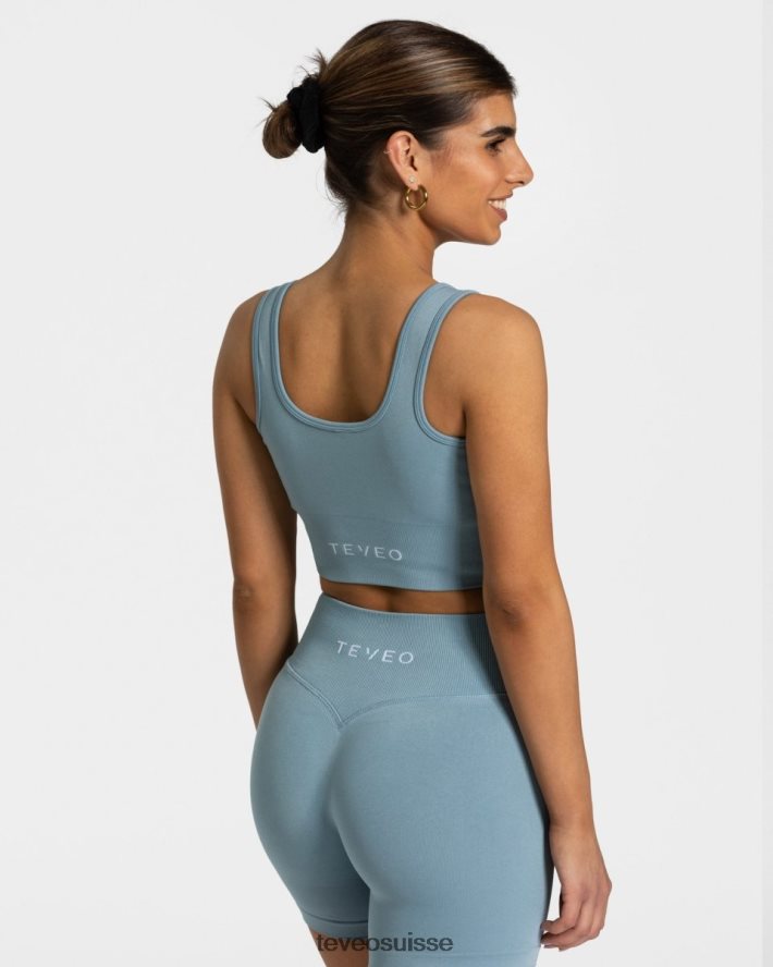 vêtements femmes TEVEO 40204P393 sensation bh bleu acier