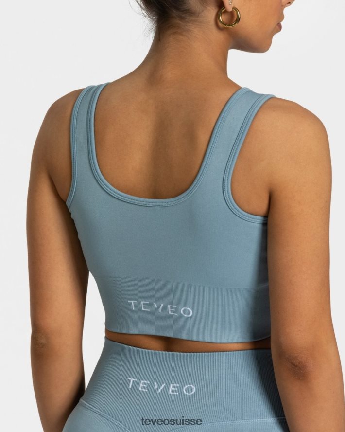 vêtements femmes TEVEO 40204P393 sensation bh bleu acier