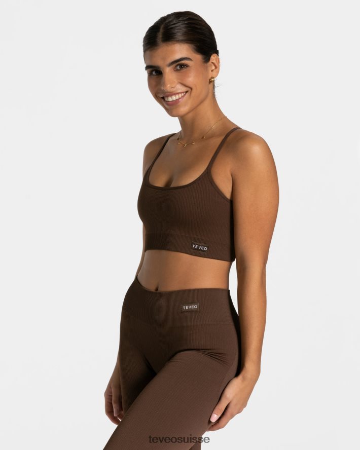 vêtements femmes TEVEO 40204P397 soutien-gorge élégant marron foncé