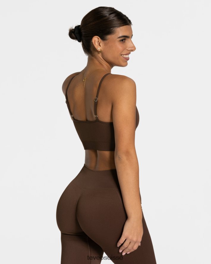 vêtements femmes TEVEO 40204P397 soutien-gorge élégant marron foncé