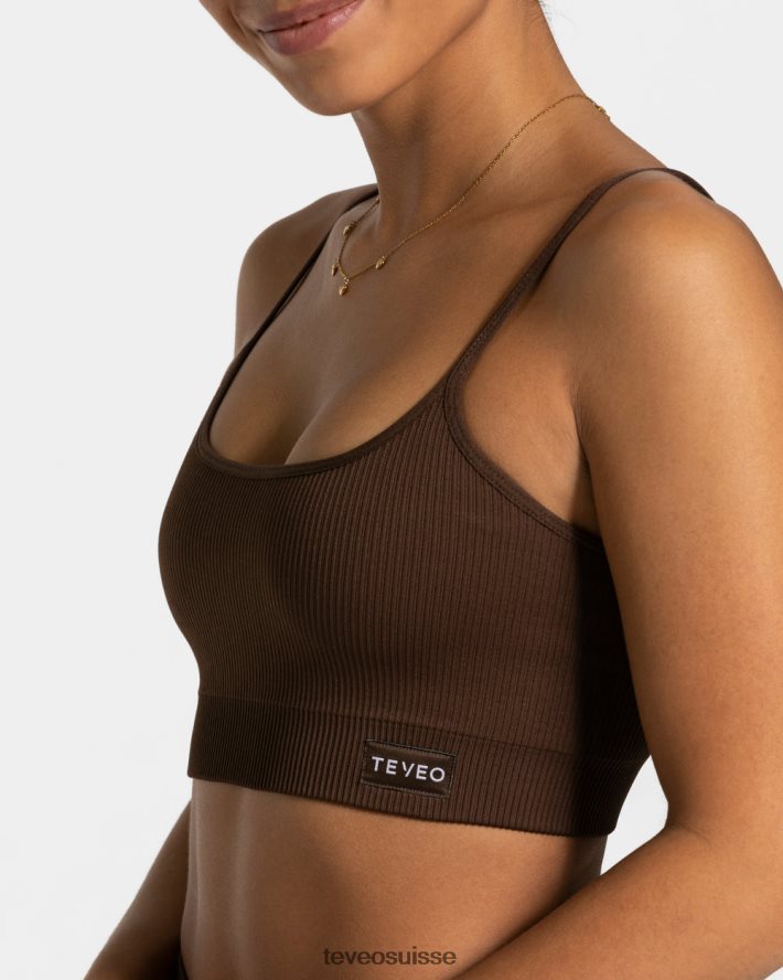 vêtements femmes TEVEO 40204P397 soutien-gorge élégant marron foncé