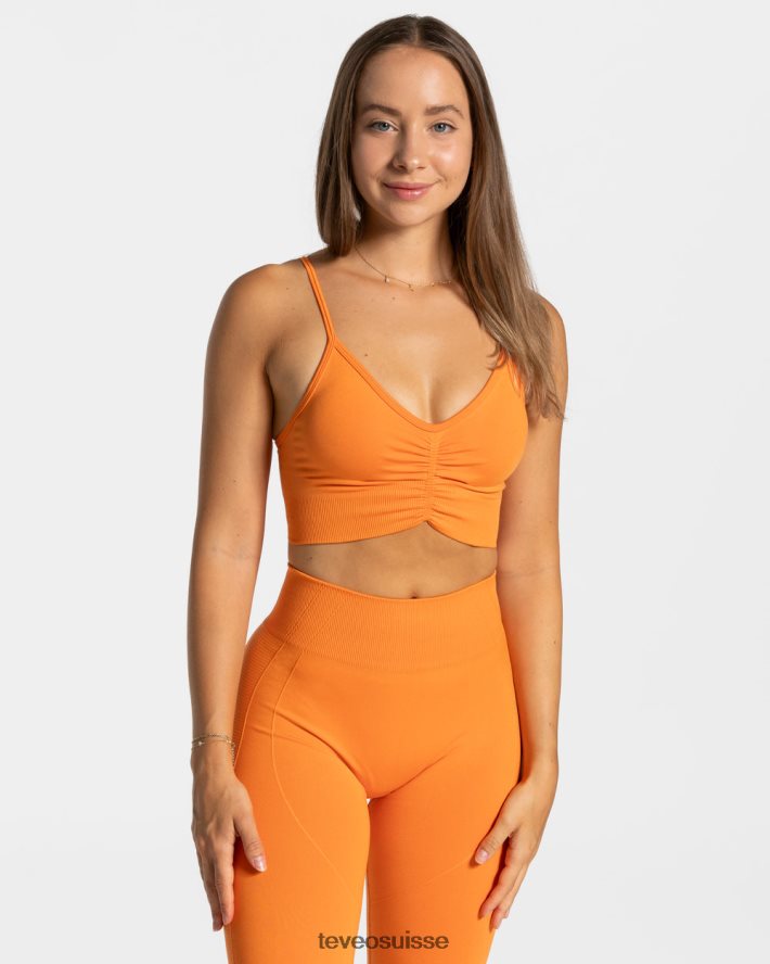 vêtements femmes TEVEO 40204P405 se concentrer bh orange