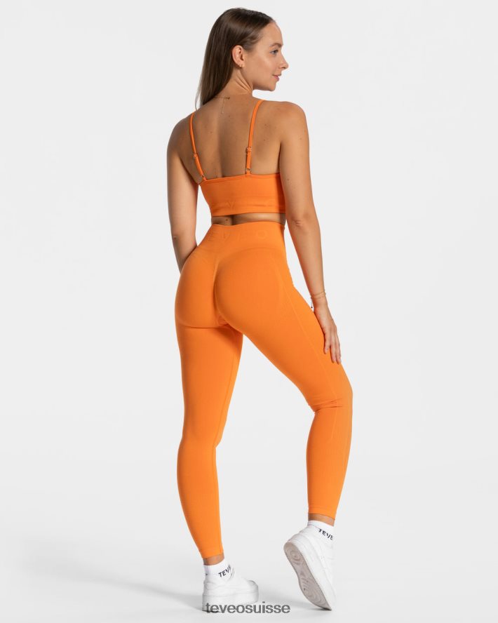 vêtements femmes TEVEO 40204P405 se concentrer bh orange