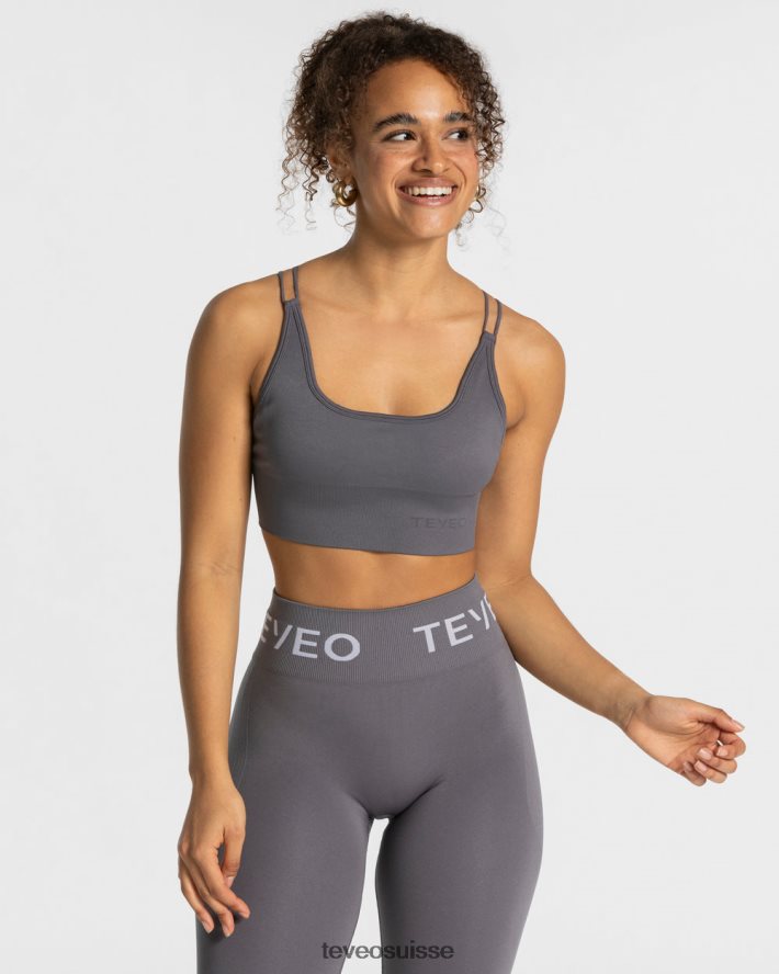 vêtements femmes TEVEO 40204P425 graphite dos nu de tous les jours haut