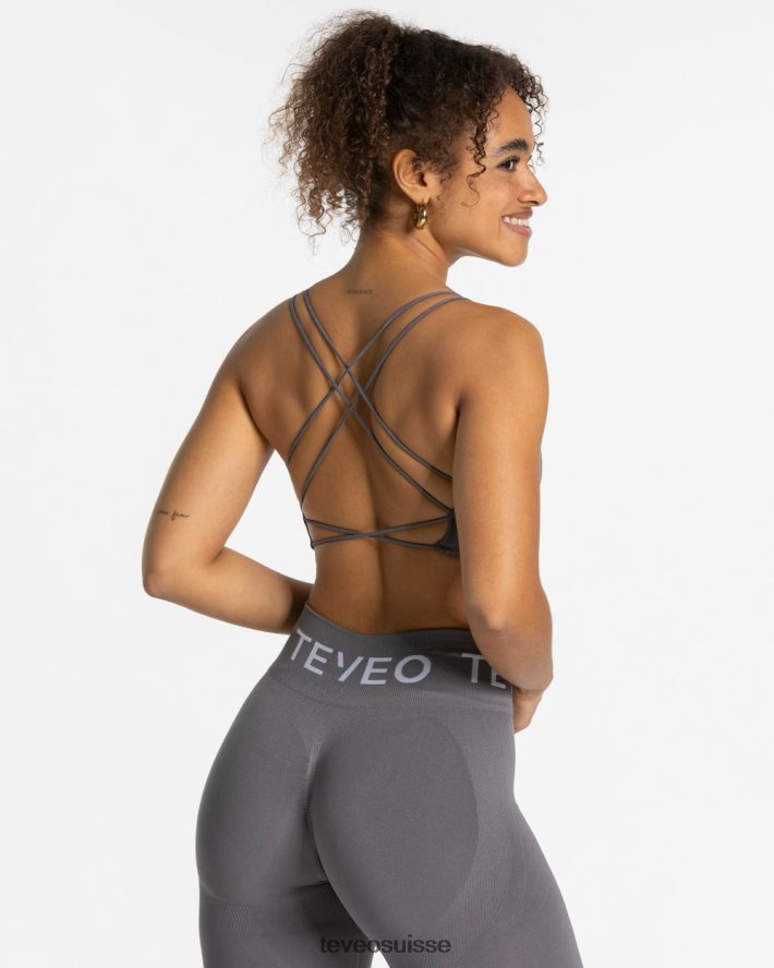 vêtements femmes TEVEO 40204P425 graphite dos nu de tous les jours haut