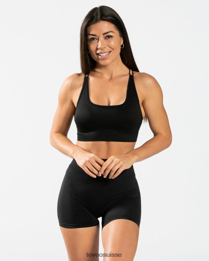vêtements femmes TEVEO 40204P428 haut dos nu de tous les jours noir