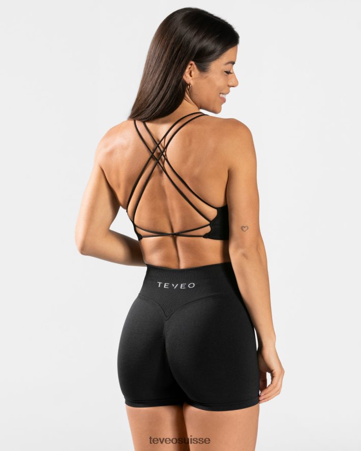 vêtements femmes TEVEO 40204P428 haut dos nu de tous les jours noir