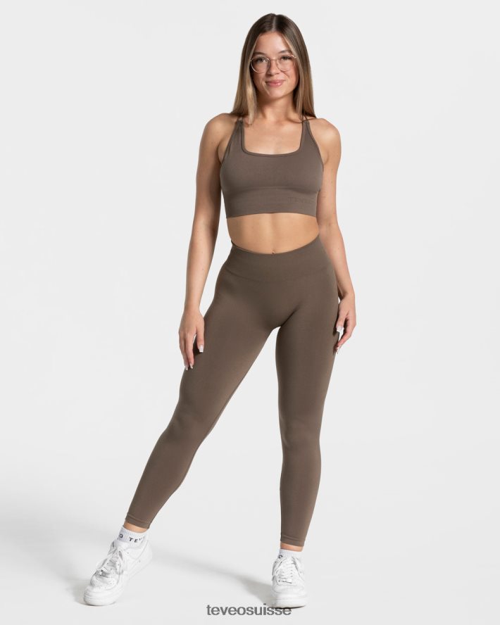 vêtements femmes TEVEO 40204P429 taupe dos nu de tous les jours haut