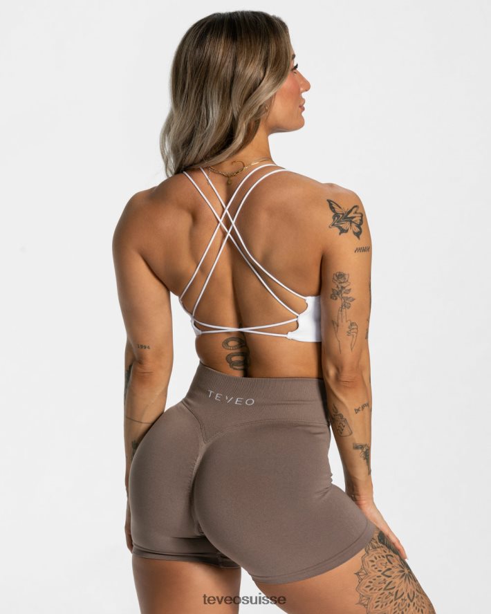 vêtements femmes TEVEO 40204P430 haut dos nu de tous les jours blanc