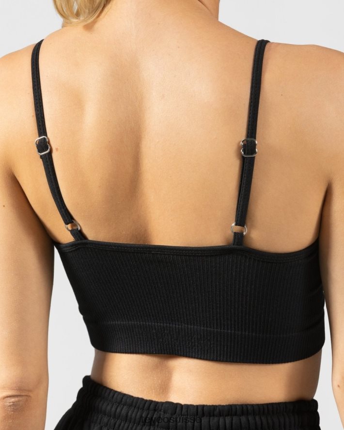 vêtements femmes TEVEO 40204P437 haut impertinent noir