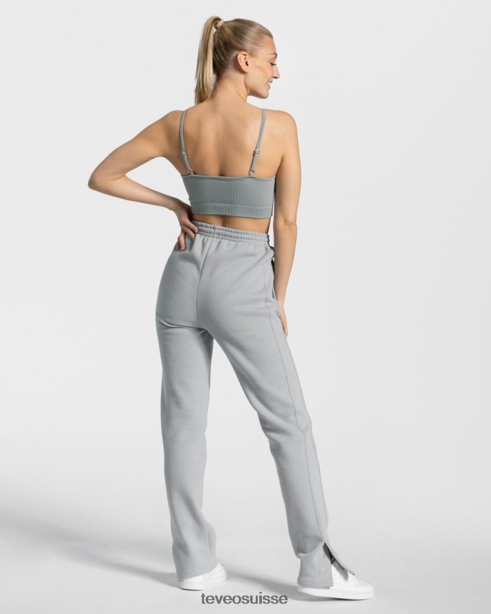 vêtements femmes TEVEO 40204P438 haut impertinent bleu acier