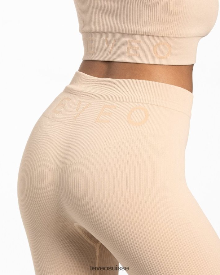 vêtements femmes TEVEO 40204P124 legging côtelé nu