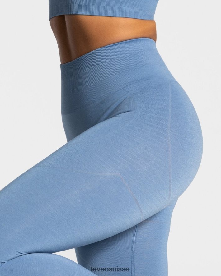 vêtements femmes TEVEO 40204P129 vrais leggings bleu