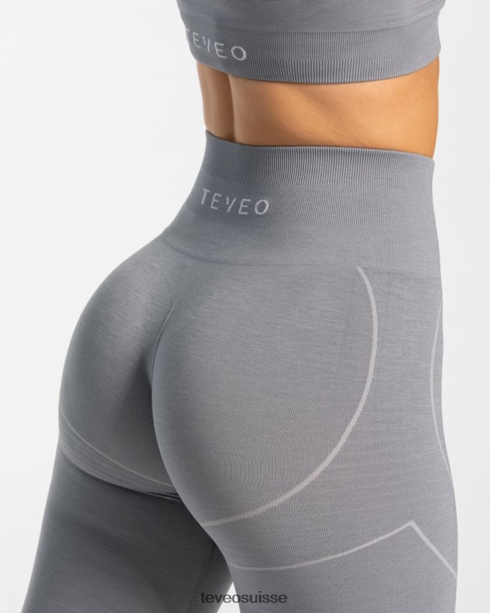 vêtements femmes TEVEO 40204P134 vrais leggings bleu acier