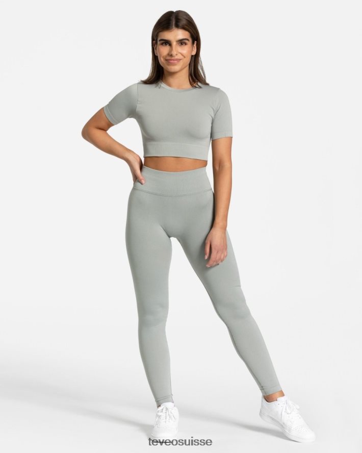 vêtements femmes TEVEO 40204P147 sensations leggings gris