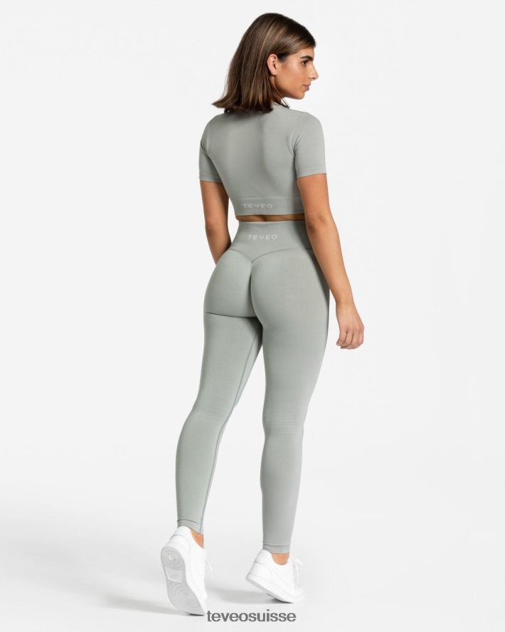 vêtements femmes TEVEO 40204P147 sensations leggings gris