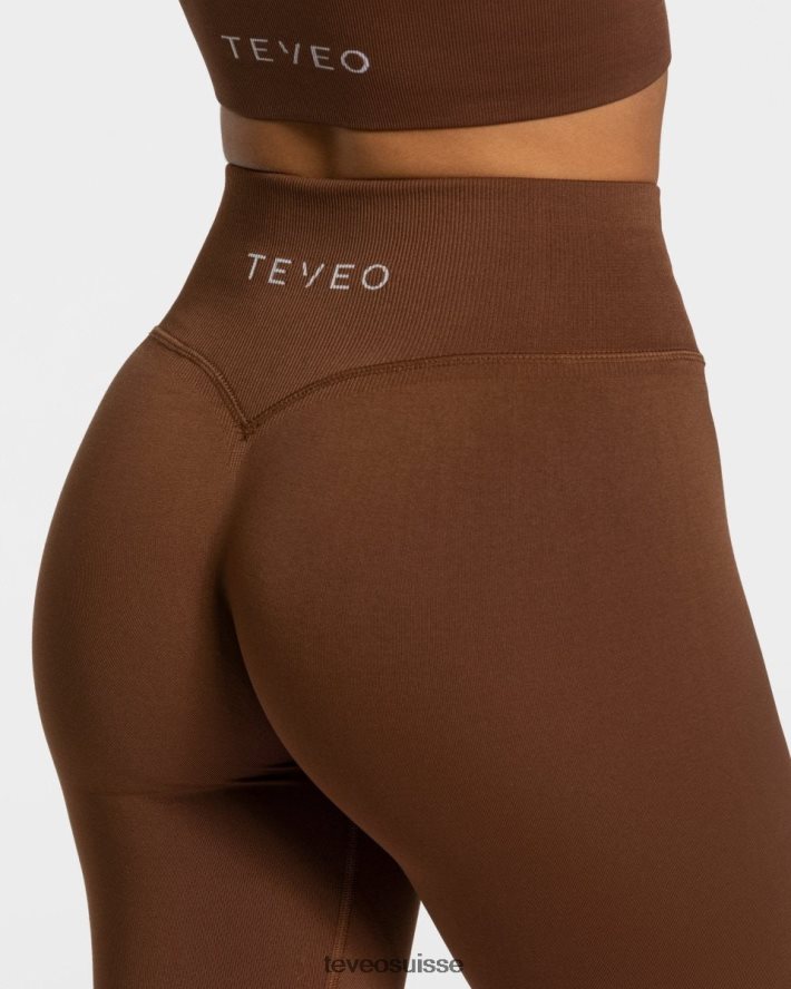 vêtements femmes TEVEO 40204P148 sensations leggings caramel